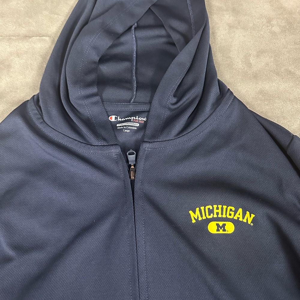 Champion University of Michigan Women’s Lightweight Full-Zip Hoodie - Picture 3 of 4